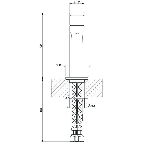 Immagine di Gessi VIA BAGUTTA set rubinetteria con miscelatore lavabo e miscelatore bidet con scarico, miscelatore a parete 2 vie con deviatore automatico e corpo incasso, finitura cromo SETVIAB003