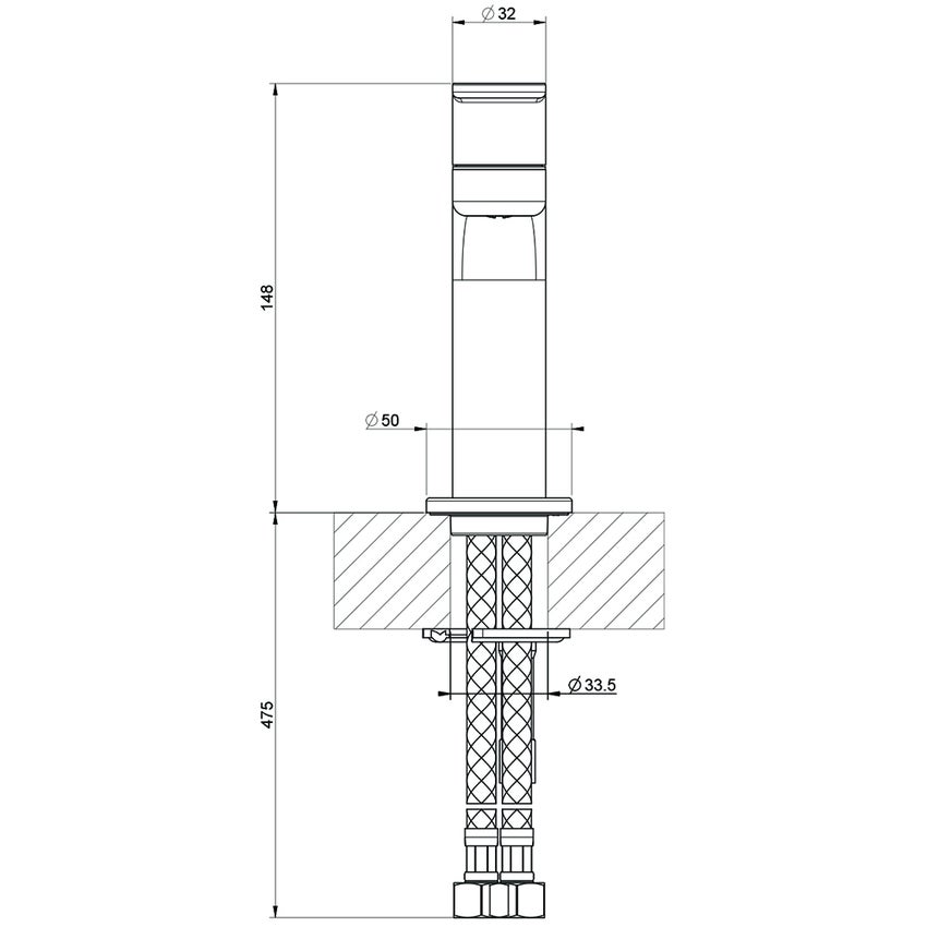 Immagine di Gessi VIA BAGUTTA set rubinetteria con miscelatore lavabo e miscelatore bidet con scarico, miscelatore a parete 2 vie con deviatore automatico e corpo incasso, finitura cromo SETVIAB003