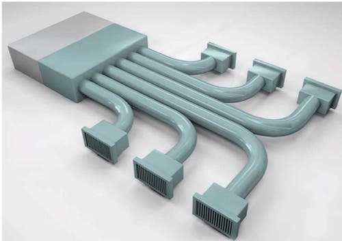 Immagine di Air Control EASY KIT 6 zone HISENSE AUD140UX4REH8, composto da plenum di mandata e componenti per la distribuzione dell'aria  EASYKIT6Z- PLC-AUD140UX4REH8