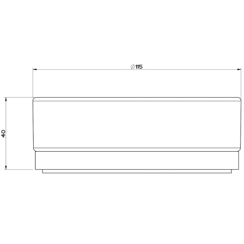 Immagine di Gessi EMPORIO ACCESSORI porta sapone d'appoggio in vetro satinato, finitura cromo 38827#031
