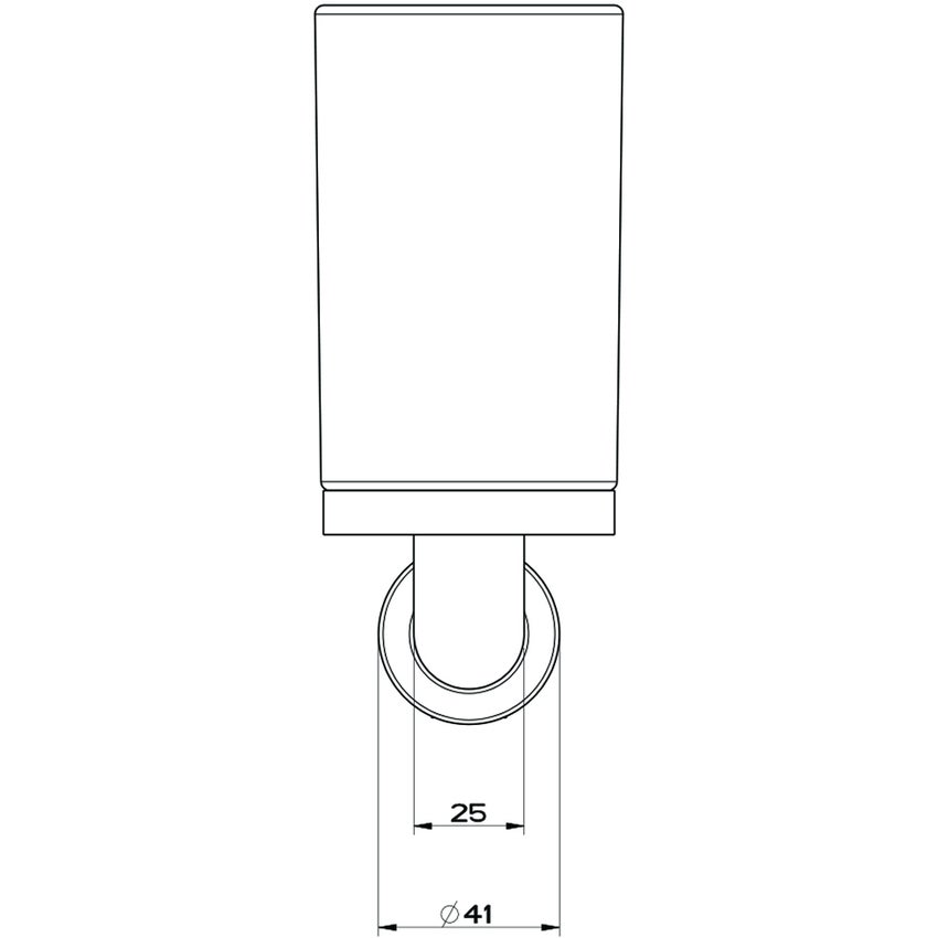 Immagine di Gessi EMPORIO ACCESSORI porta bicchiere a parete, in vetro satinato, finitura finox brushed nickel 38809#149