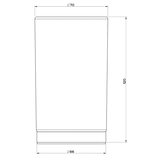 Immagine di Gessi EMPORIO ACCESSORI porta bicchiere d'appoggio in vetro satinato, finitura cromo 38833#031