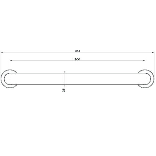 Immagine di Gessi EMPORIO ACCESSORI porta salvietta L.30 cm, finitura cromo 38897#031