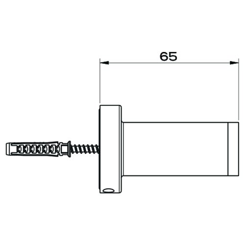 Immagine di Gessi EMPORIO ACCESSORI porta salvietta L.30 cm, colore nero finitura opaco 38897#299