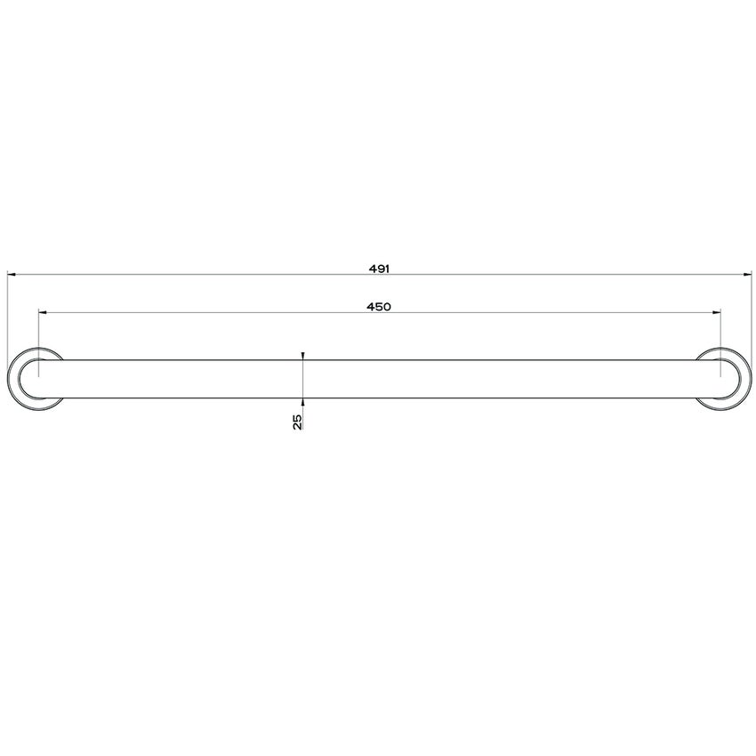 Immagine di Gessi EMPORIO ACCESSORI porta salvietta L.45 cm, finitura cromo 38900#031