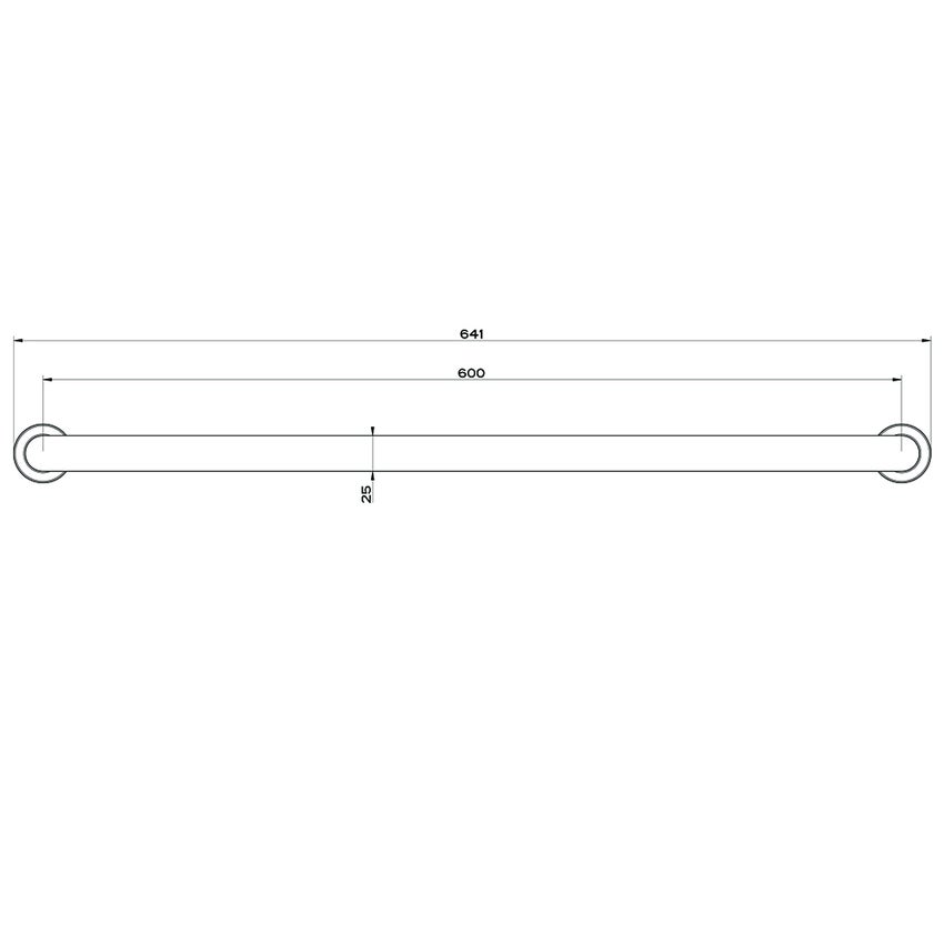 Immagine di Gessi EMPORIO ACCESSORI porta salvietta L.60 cm, finitura cromo 38903#031