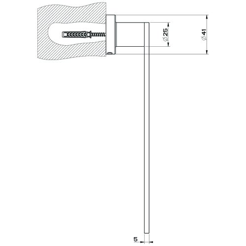 Immagine di Gessi EMPORIO ACCESSORI porta salvietta ad anello, finitura cromo 38909#031
