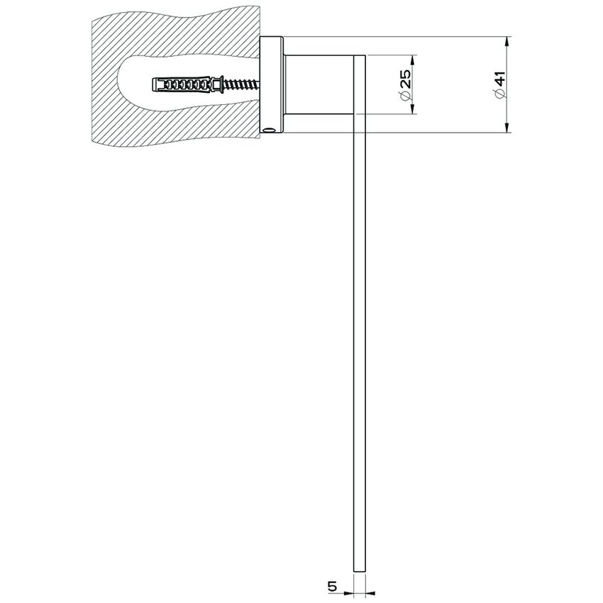 Immagine di Gessi EMPORIO ACCESSORI porta salvietta ad anello, finitura cromo 38909#031