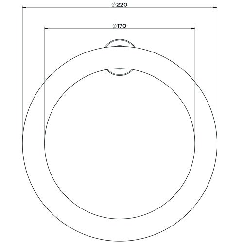 Immagine di Gessi EMPORIO ACCESSORI porta salvietta ad anello, finitura cromo 38909#031