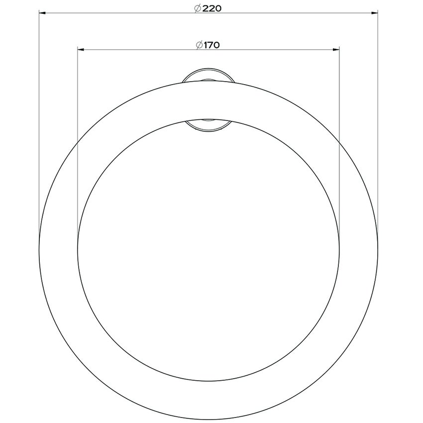 Immagine di Gessi EMPORIO ACCESSORI porta salvietta ad anello, finitura cromo 38909#031