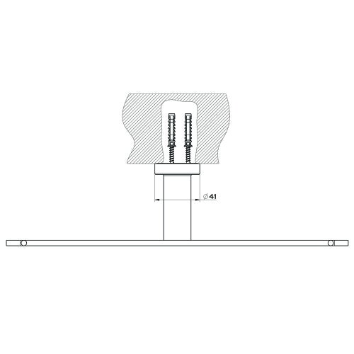 Immagine di Gessi EMPORIO ACCESSORI porta rotolo a parete doppio, finitura cromo 38915#031
