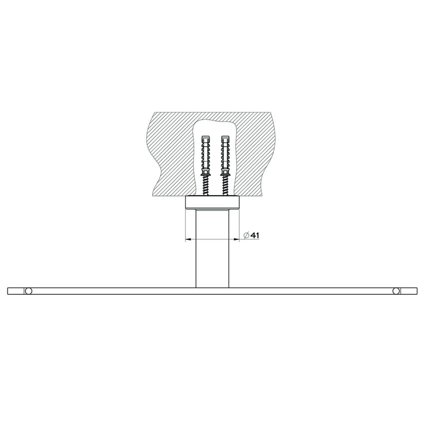 Immagine di Gessi EMPORIO ACCESSORI porta rotolo a parete doppio, finitura cromo 38915#031