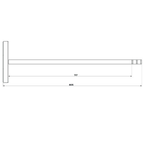 Immagine di Gessi EMPORIO ACCESSORI piantana da terra porta salvietta, finitura cromo 38939#031