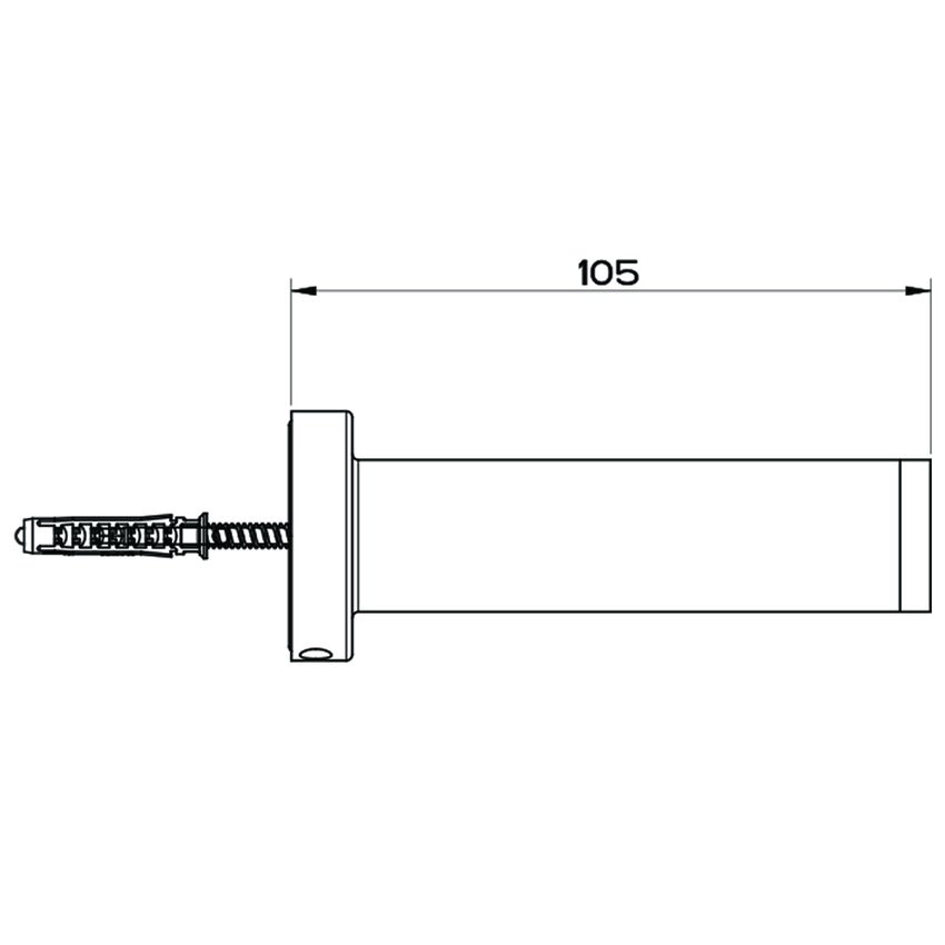 Immagine di Gessi EMPORIO ACCESSORI mensola a parete L.30 cm, finitura finox brushed nickel 38945#149