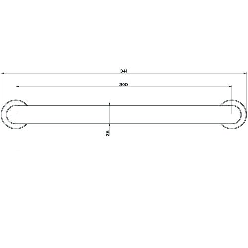 Immagine di Gessi EMPORIO ACCESSORI mensola a parete L.30 cm, finitura finox brushed nickel 38945#149