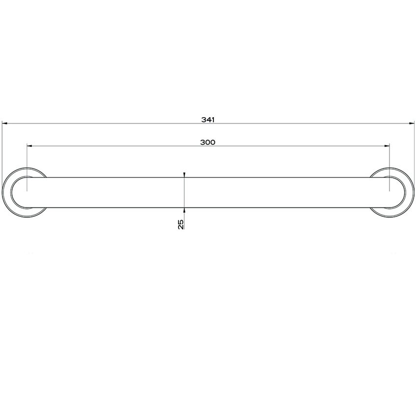 Immagine di Gessi EMPORIO ACCESSORI mensola a parete L.30 cm, finitura finox brushed nickel 38945#149