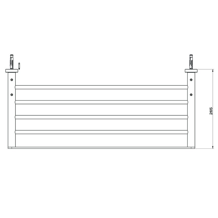 Gessi 38950#031 EMPORIO ACCESSORI porta salviette L.60 cm