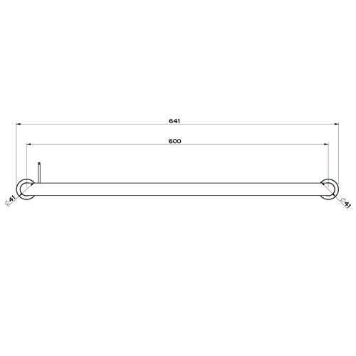 Immagine di Gessi EMPORIO ACCESSORI porta salviette L.60 cm, finitura cromo 38950#031