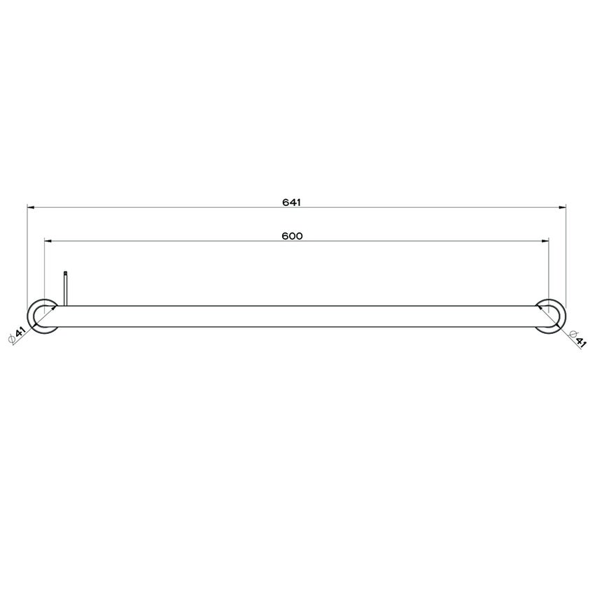 Immagine di Gessi EMPORIO ACCESSORI porta salviette L.60 cm, finitura cromo 38950#031