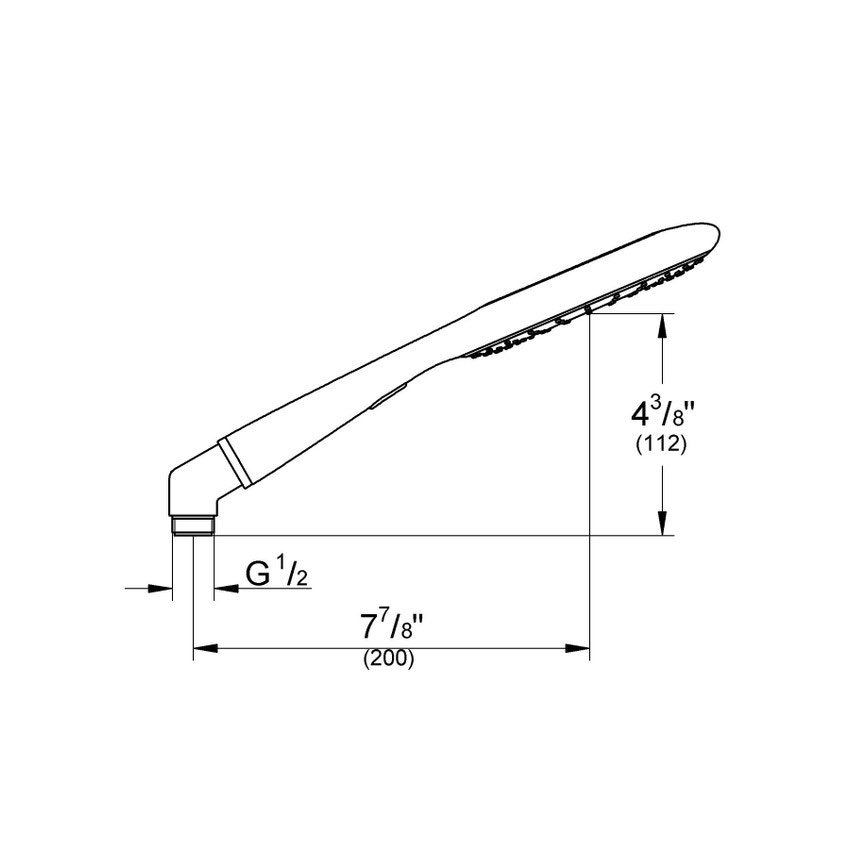 Immagine di Grohe Rainshower® Icon 150 Manopola doccia a 2 getti finitura arancio 27444001