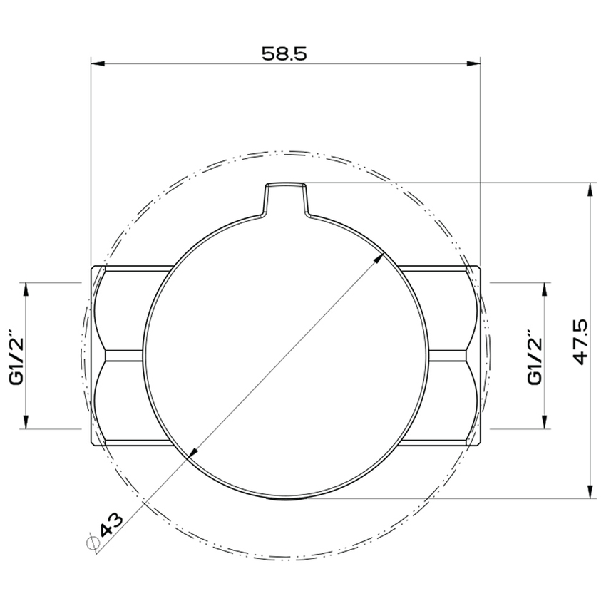 Immagine di Gessi EMPORIO SHOWER rubinetto d'arresto, finitura cromo 18763#031
