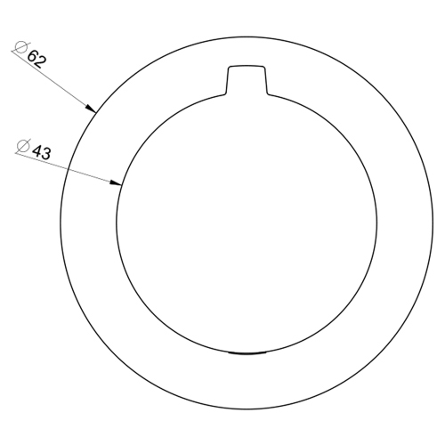 Immagine di Gessi EMPORIO SHOWER parte esterna deviatore a parete, finitura cromo 18775#031