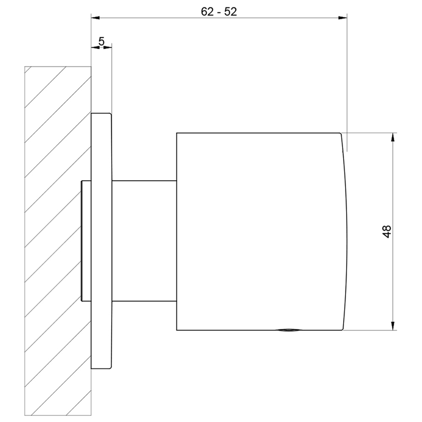Immagine di Gessi EMPORIO SHOWER parte esterna deviatore a parete, finitura cromo 18775#031