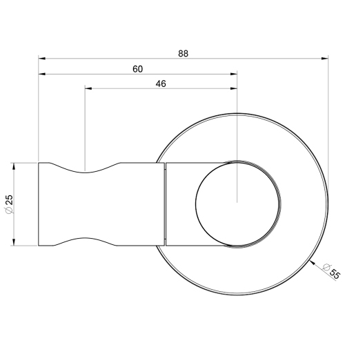 Immagine di Gessi EMPORIO SHOWER supporto duplex orientabile per doccetta, finitura cromo 38760#031