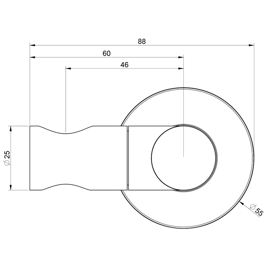 Immagine di Gessi EMPORIO SHOWER supporto duplex orientabile per doccetta, finitura cromo 38760#031