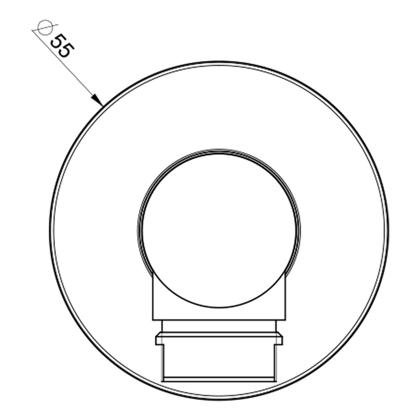 Immagine di Gessi EMPORIO SHOWER presa acqua con supporto doccetta, finitura finox 38761#149