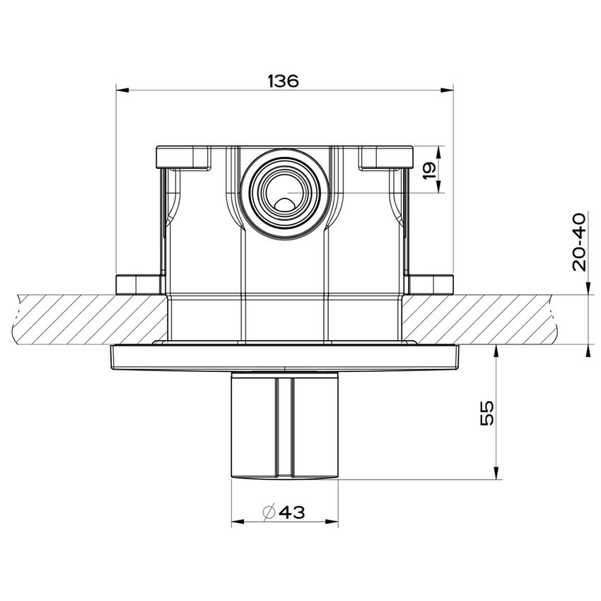 Immagine di Gessi EMPORIO SHOWER miscelatore termostatico a 3 uscite, senza corpo incasso, finitura cromo 38796#031