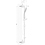 Immagine di Gessi EMPORIO SHOWER asta saliscendi con doccetta anticalcare monogetto e flessibile 150 cm, finitura cromo 47242#031