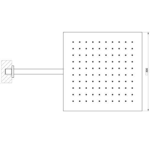 Immagine di Gessi EMPORIO SHOWER soffione anticalcare per doccia, a parete, orientabile, finitura mirror steel 47250#238