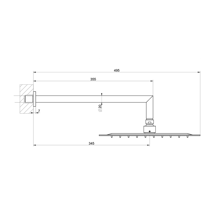 Immagine di Gessi EMPORIO SHOWER soffione anticalcare per doccia, a parete, orientabile, finitura mirror steel 47250#238