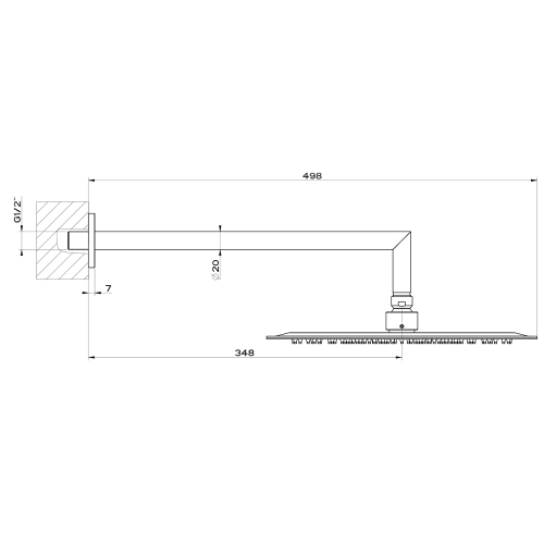 Immagine di Gessi EMPORIO SHOWER soffione anticalcare per doccia, a parete, orientabile, finitura mirror steel 47257#238