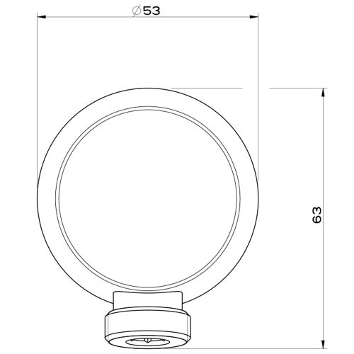 Immagine di Gessi EMPORIO SHOWER presa acqua, finitura cromo 47269#031