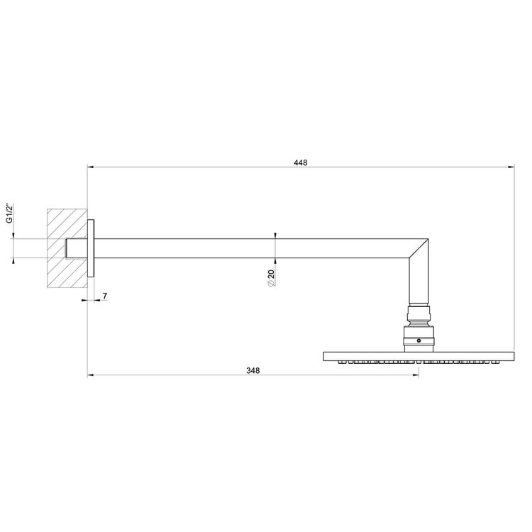 Gessi 47284#299 EMPORIO SHOWER soffione anticalcare per doccia, a