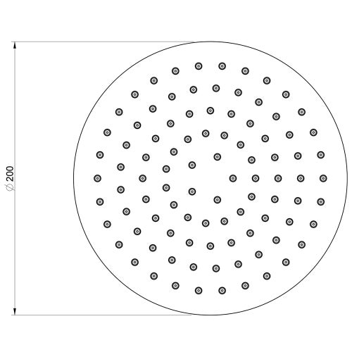 Immagine di Gessi EMPORIO SHOWER soffione anticalcare per doccia, a soffitto, orientabile, finitura cromo 47288#031