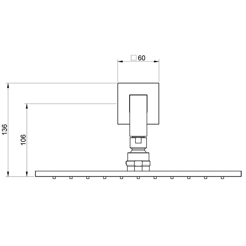 Immagine di Gessi EMPORIO SHOWER soffione anticalcare doccia a parete, orientabile, finitura cromo 47368#031