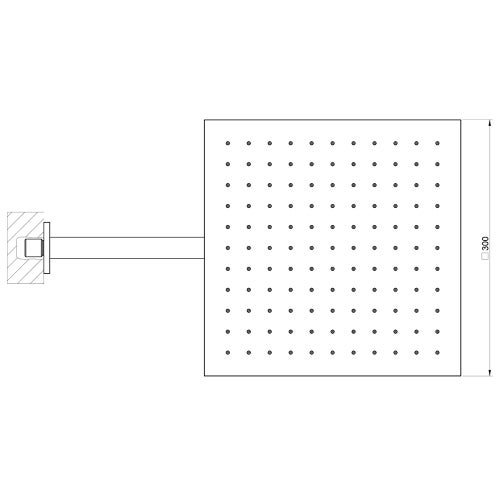 Immagine di Gessi EMPORIO SHOWER soffione anticalcare doccia a parete, orientabile, finitura cromo 47368#031
