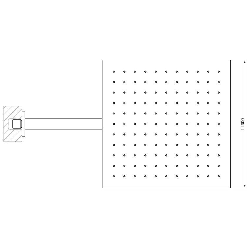 Immagine di Gessi EMPORIO SHOWER soffione anticalcare doccia a parete, orientabile, finitura cromo 47368#031