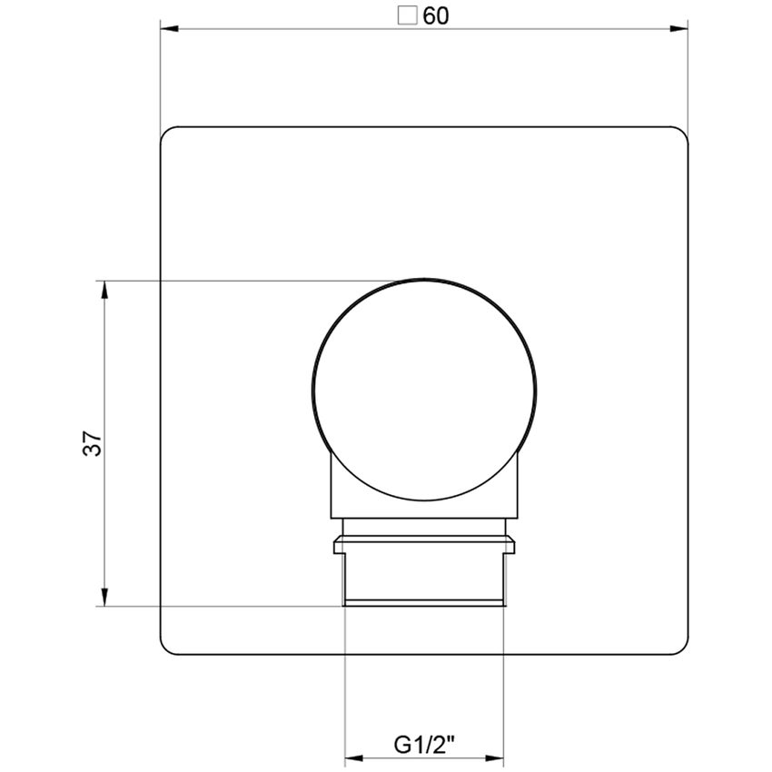 Immagine di Gessi EMPORIO SHOWER presa acqua, finitura cromo 47369#031
