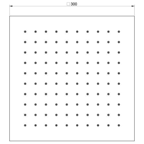 Immagine di Gessi EMPORIO SHOWER soffione anticalcare a soffitto, orientabile, finitura mirror steel 93351#238