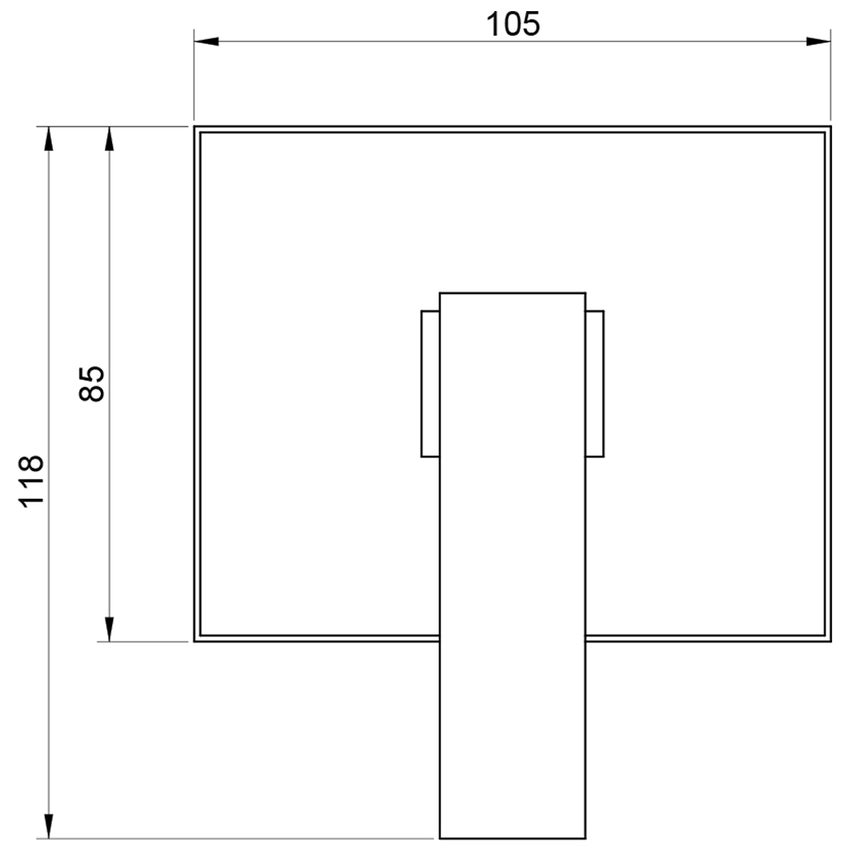 Immagine di Gessi RETTANGOLO ACCESSORI porta dispenser d'appoggio con bicchiere bianco, finitura cromo 20837#031