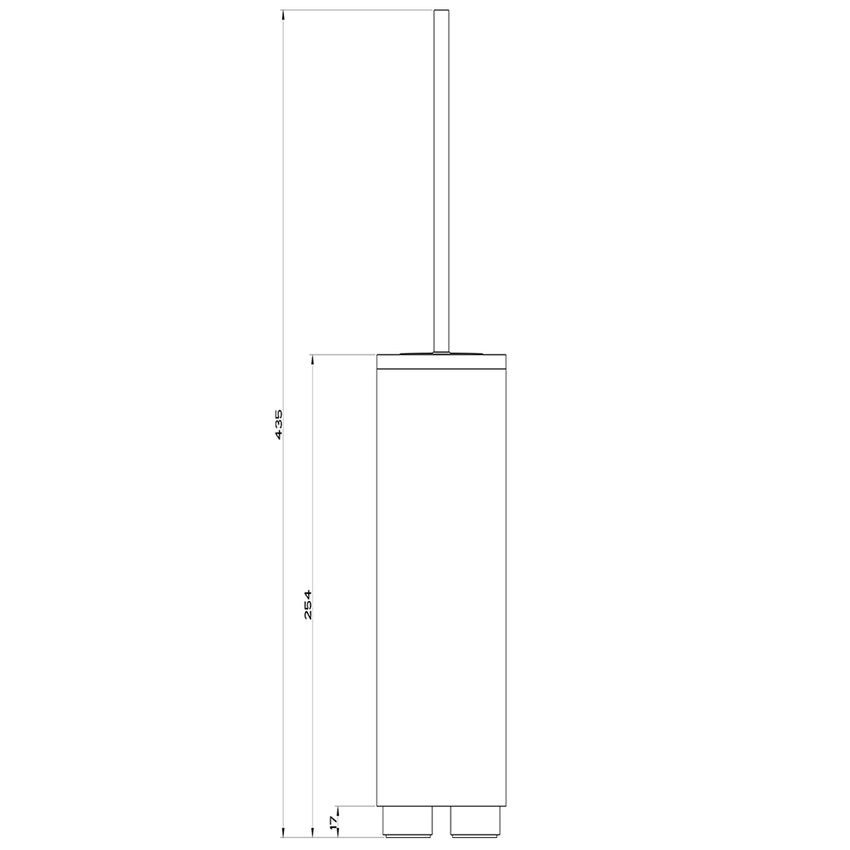 Gessi 20933#149 RETTANGOLO ACCESSORI piantana da terra con porta rotolo e  porta scopino bianco, finitura finox brushed nickel