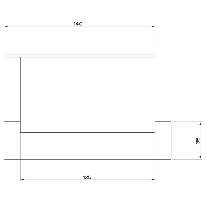 Immagine di Gessi RETTANGOLO ACCESSORI porta rotolo a muro con coperchio, finitura cromo 20849#031