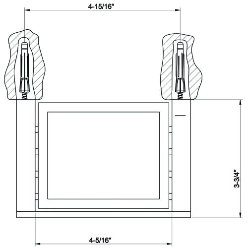 Immagine di Gessi RETTANGOLO ACCESSORI porta sapone a parete bianco, finitura cromo 20801#031