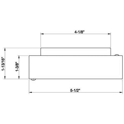 Immagine di Gessi RETTANGOLO ACCESSORI porta sapone a parete bianco, finitura cromo 20801#031
