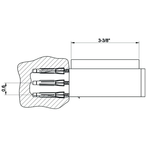 Immagine di Gessi RETTANGOLO ACCESSORI porta sapone a parete bianco, finitura cromo 20801#031