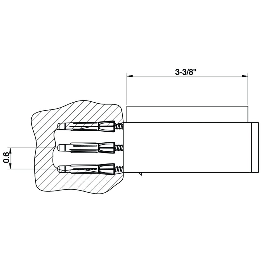 Immagine di Gessi RETTANGOLO ACCESSORI porta sapone a parete bianco, finitura cromo 20801#031